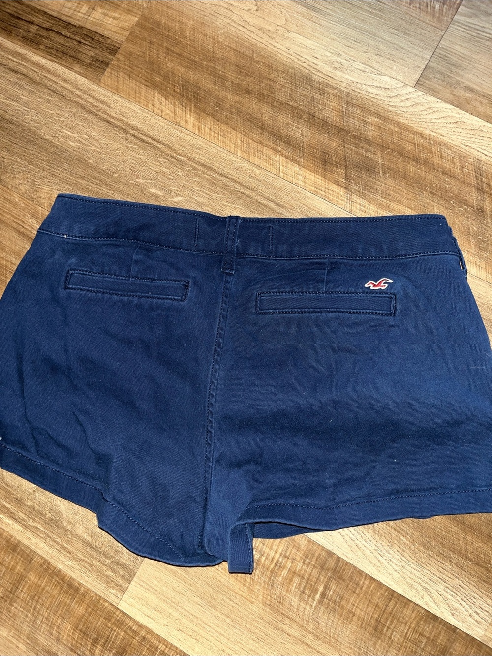 Hollister Navy High-Waist Back-Pocket Women’s Shorts